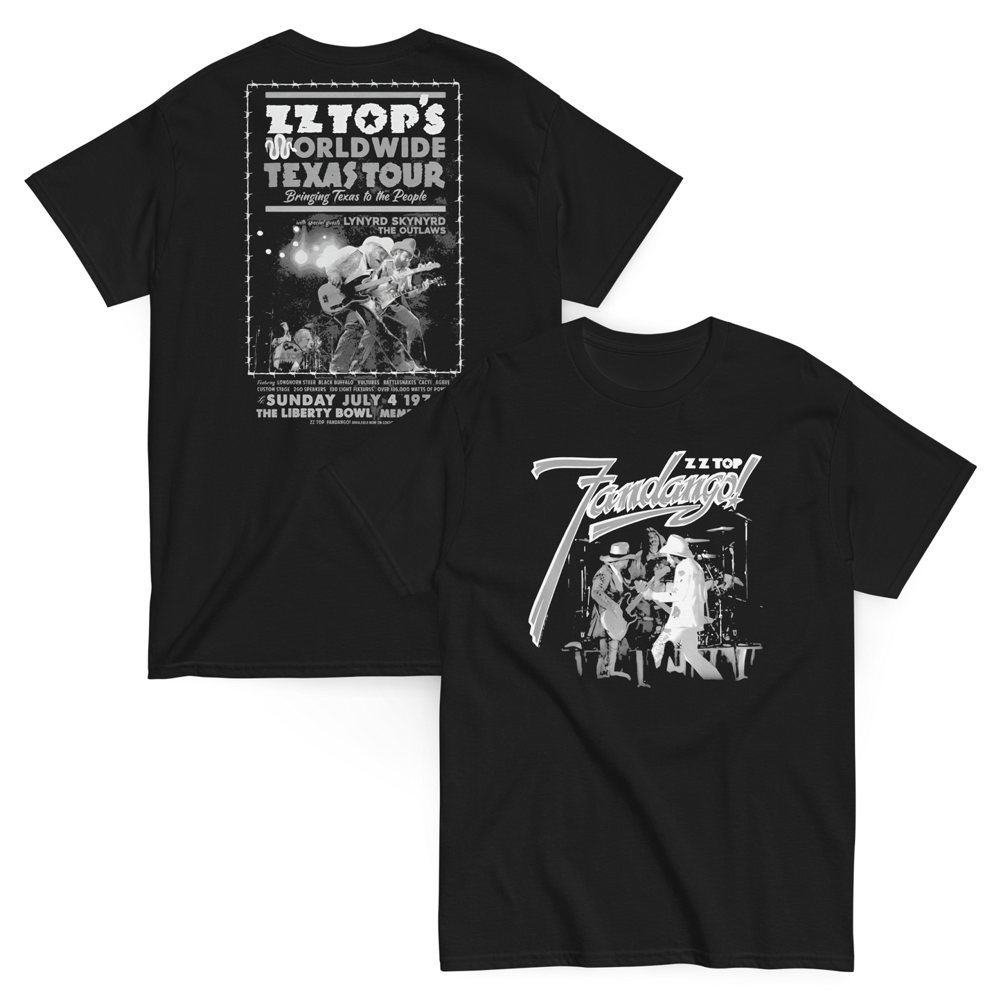 ZZ Top Camiseta Blues Rock Fandango Unisex Premium