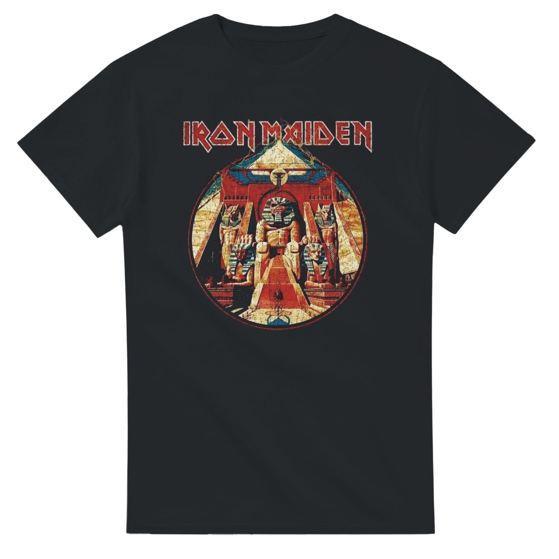 Iron Maiden Camiseta Heavy Metal Powerslave Unisex Premium