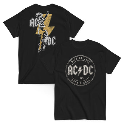 AC/DC Camiseta Hard Rock High Voltage Angus Young Unisex Premium
