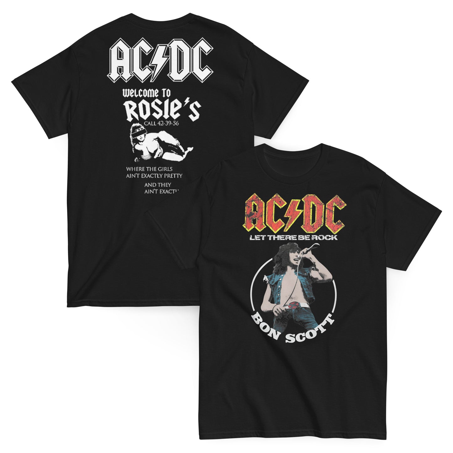 AC/DC Camiseta Hard Rock Whole Lotta Rosie Unisex Premium