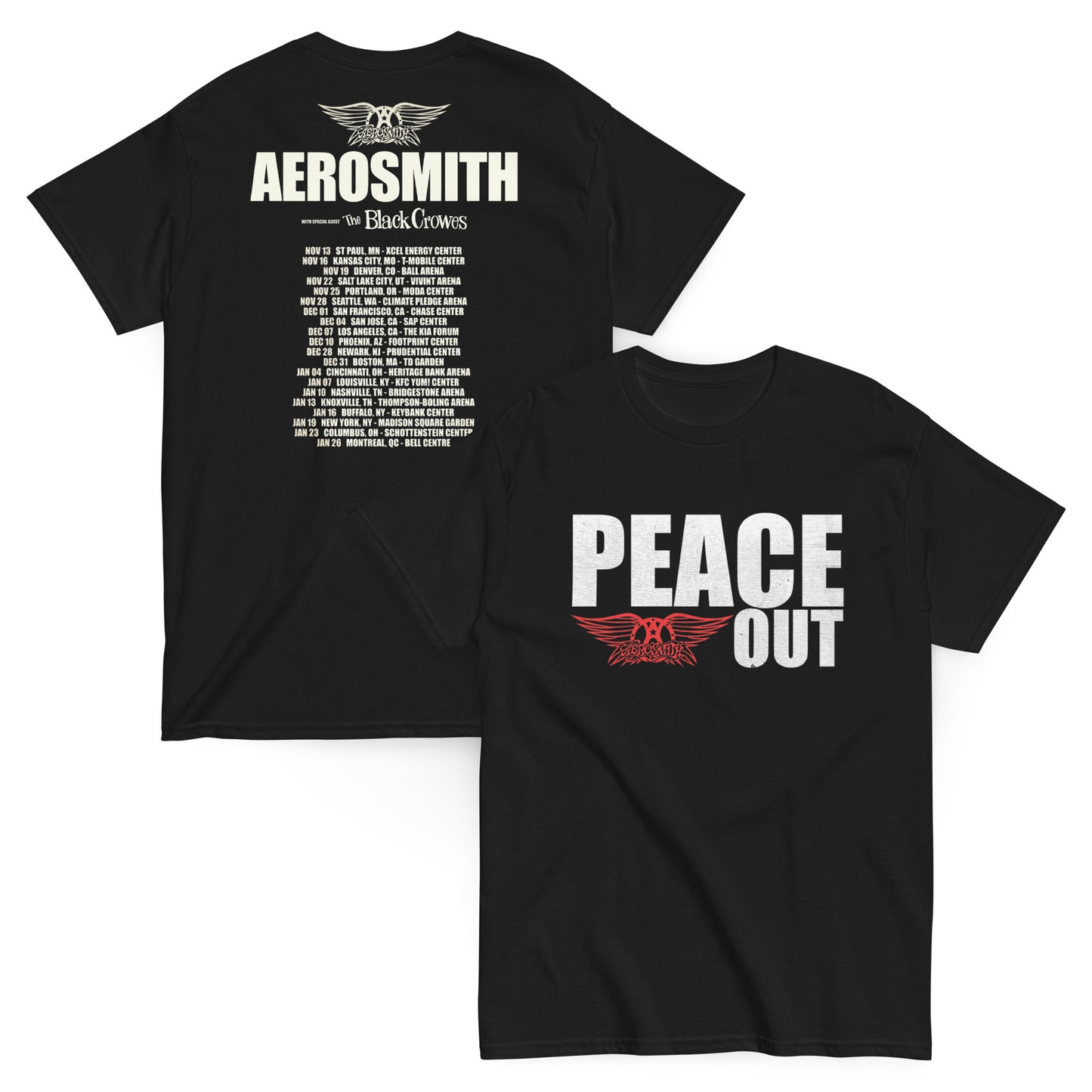Aerosmith Camiseta Hard Rock Peace Out Unisex Premium