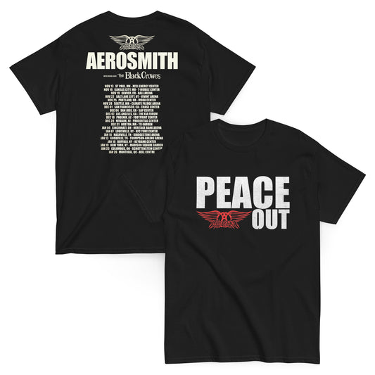 Aerosmith Camiseta Hard Rock Peace Out Unisex Premium