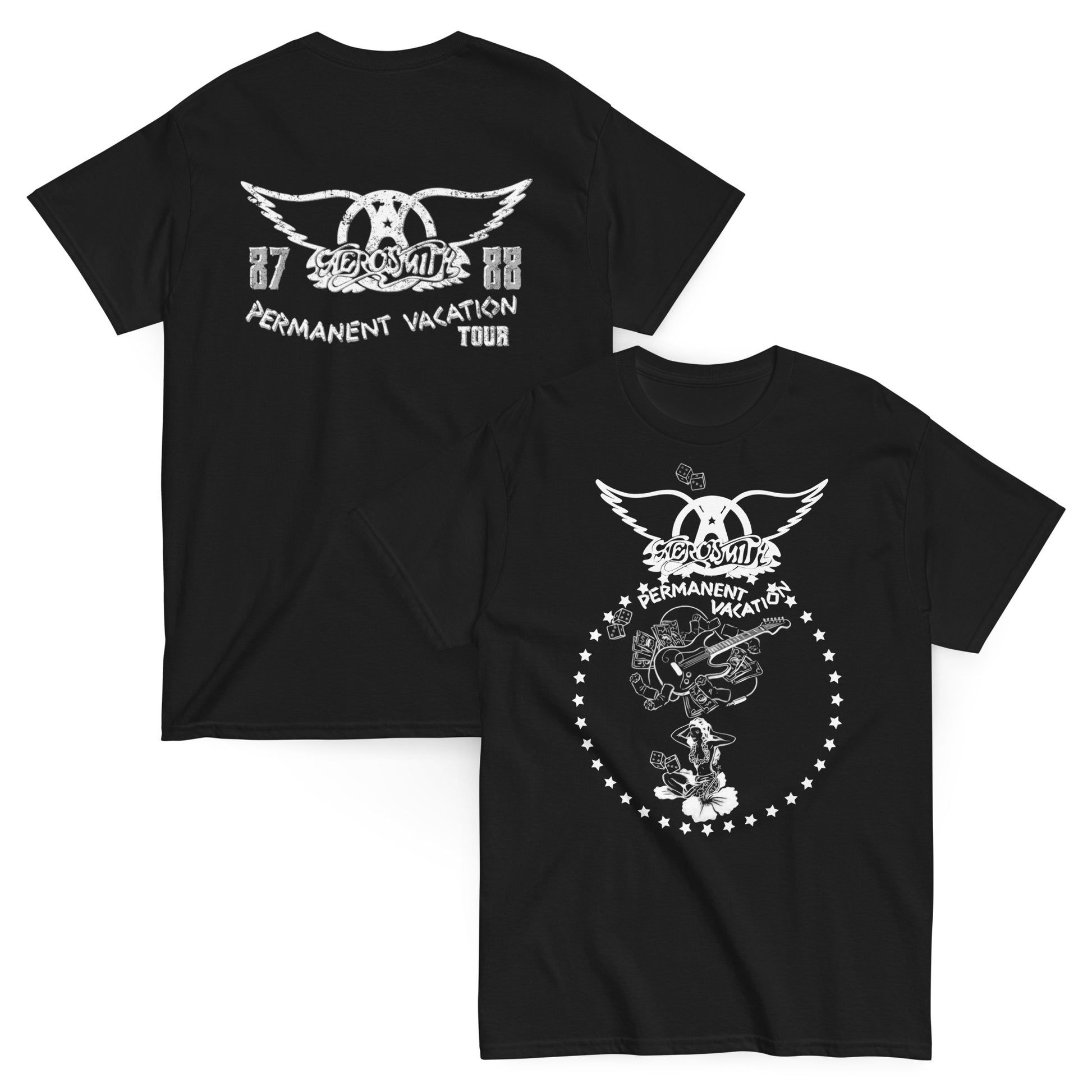 Aerosmith Camiseta Hard Rock Permanent Vacation Unisex Clásica