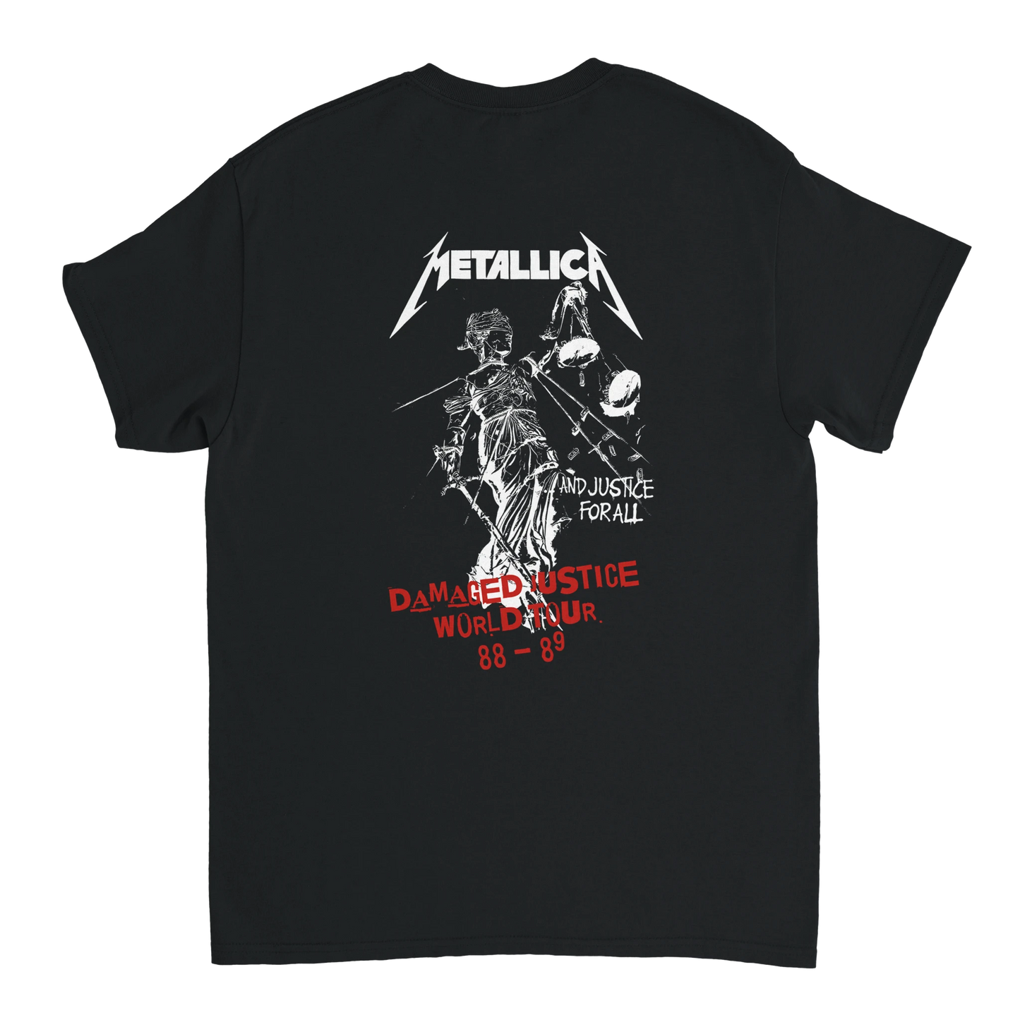 Metallica Camiseta And Justice For All Thrash Metal Los Ángeles Unisex Premium