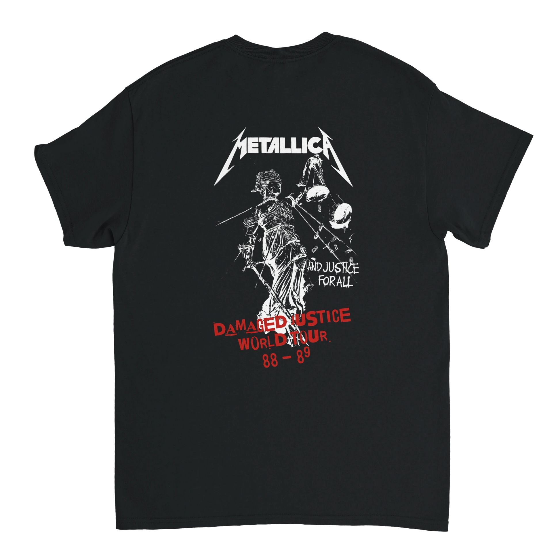 Metallica Camiseta And Justice For All Thrash Metal Los Ángeles Unisex Premium