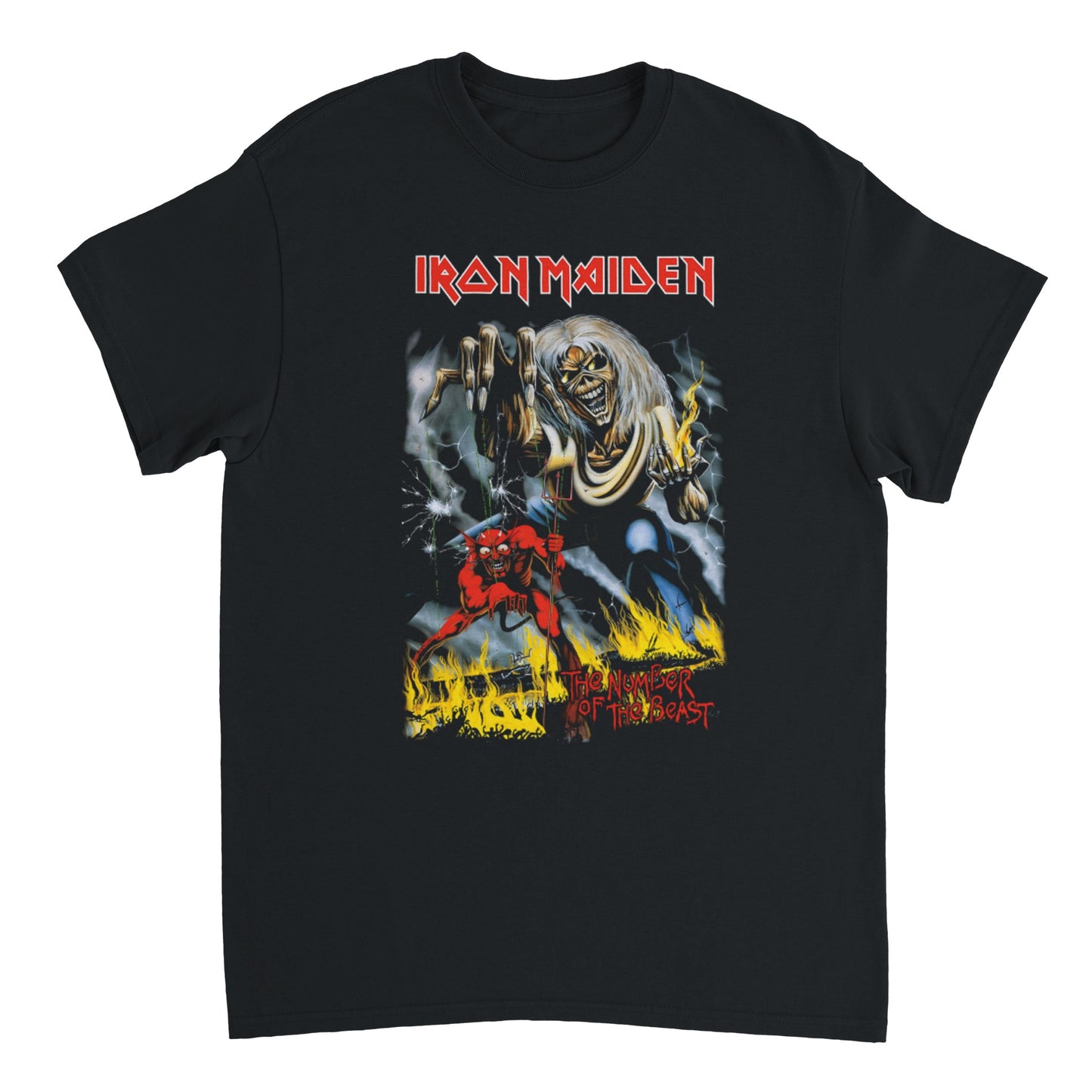 Iron Maiden Camiseta Heavy Metal Number of the Beast Unisex Premium