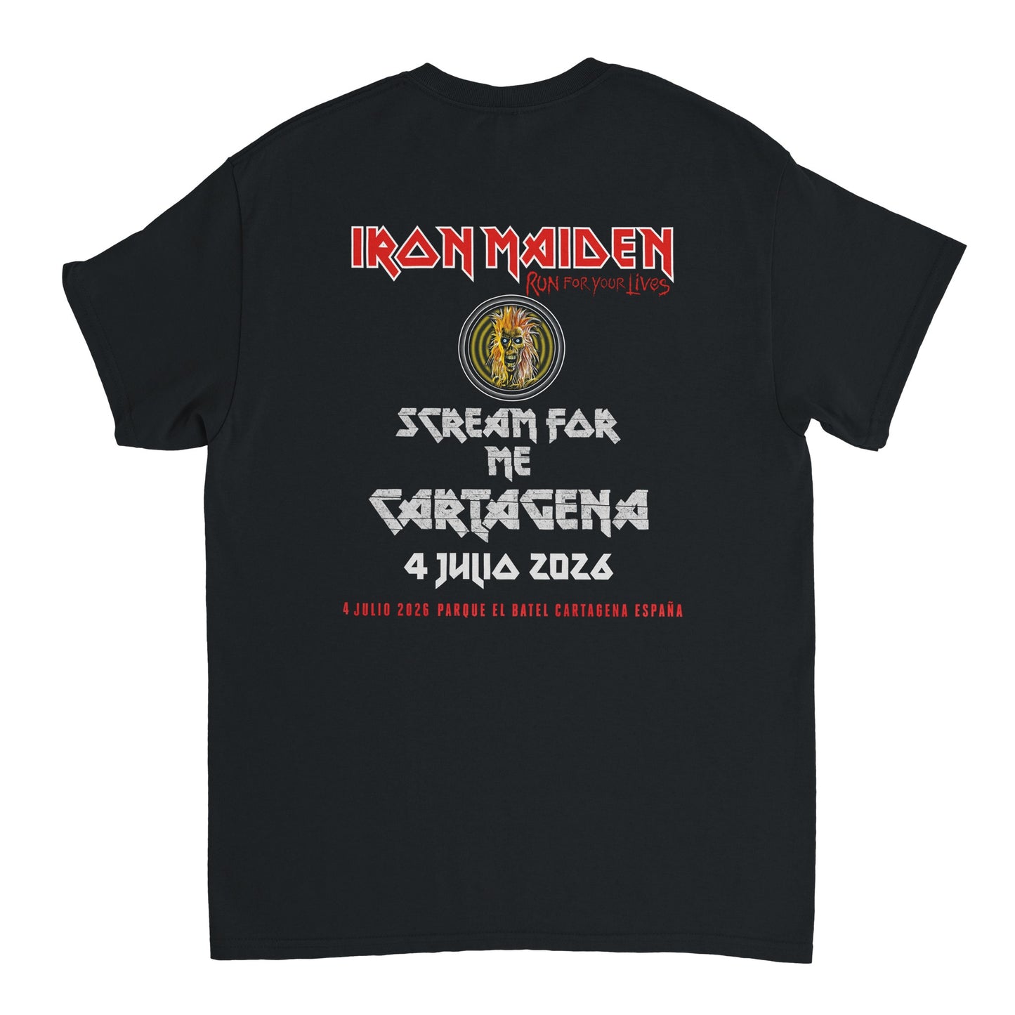 Iron Maiden Camiseta Heavy Metal Concierto Cartagena 2026 Premium