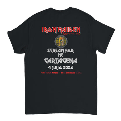 Iron Maiden Camiseta Heavy Metal Concierto Cartagena 2026 Premium