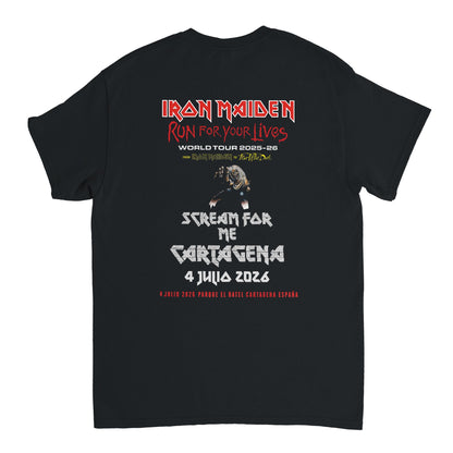 Iron Maiden Camiseta Heavy Metal Beast Over Hammersmith Cartagena Rock Imperium Unisex Premium