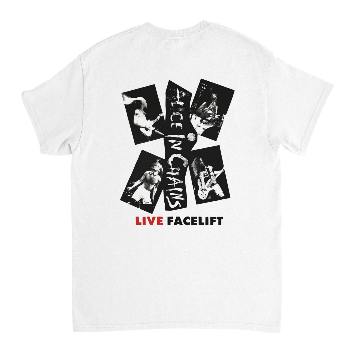 Alice In Chains Camiseta Grunge Facelift Live Unisex Premium