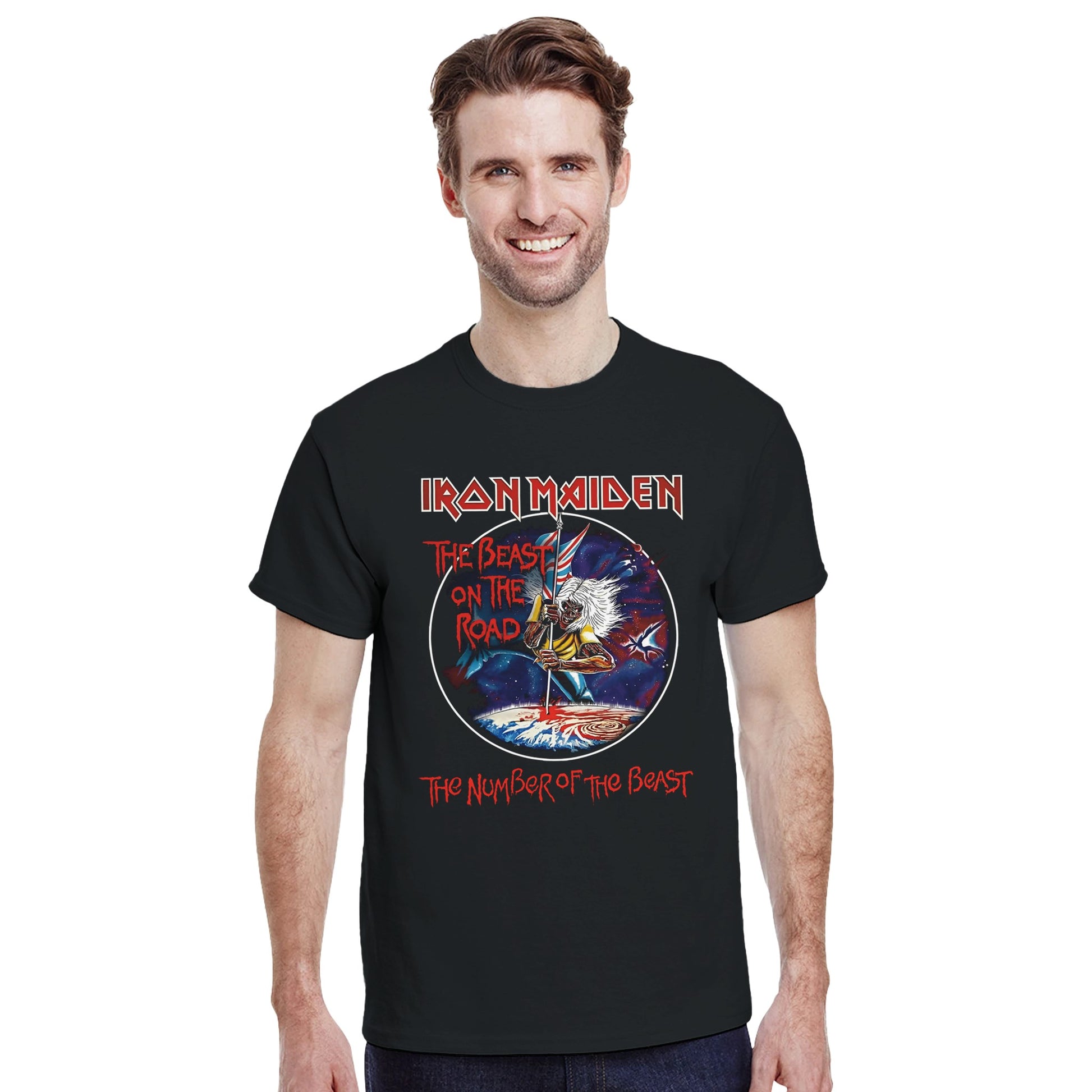 Iron Maiden Camiseta Heavy Metal Beast on the Road Unisex Premium