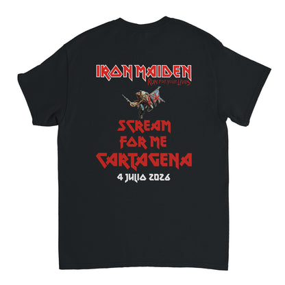 Iron Maiden Camiseta Heavy Metal Eddie Trooper Cartagena 2026 Unisex Premium