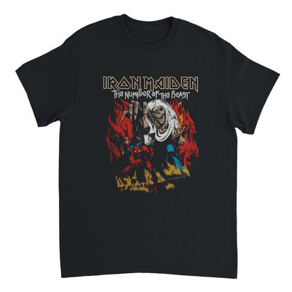 Iron Maiden Camiseta Heavy Metal Eddie The Head Unisex Clásica