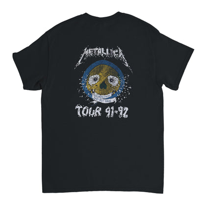 Metallica Camiseta Black Album Thrash Metal Unisex Premium