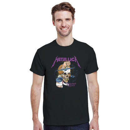 Metallica Camiseta Thrash Metal And Justice for All Unisex Clásica