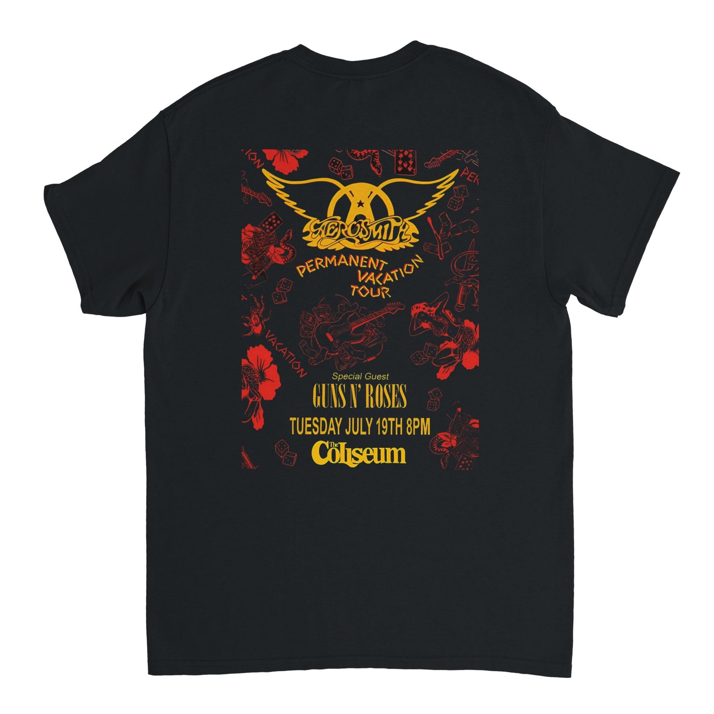 Aerosmith Camiseta Hard Rock Permanent Vacation Unisex Premium