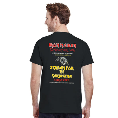 Iron Maiden Camiseta Heavy Metal Number of the Beast Cartagena Rock Imperium Unisex Premium