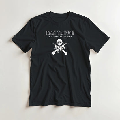 Iron Maiden Camiseta Heavy Metal A Matter of Life and Death Unisex Premium