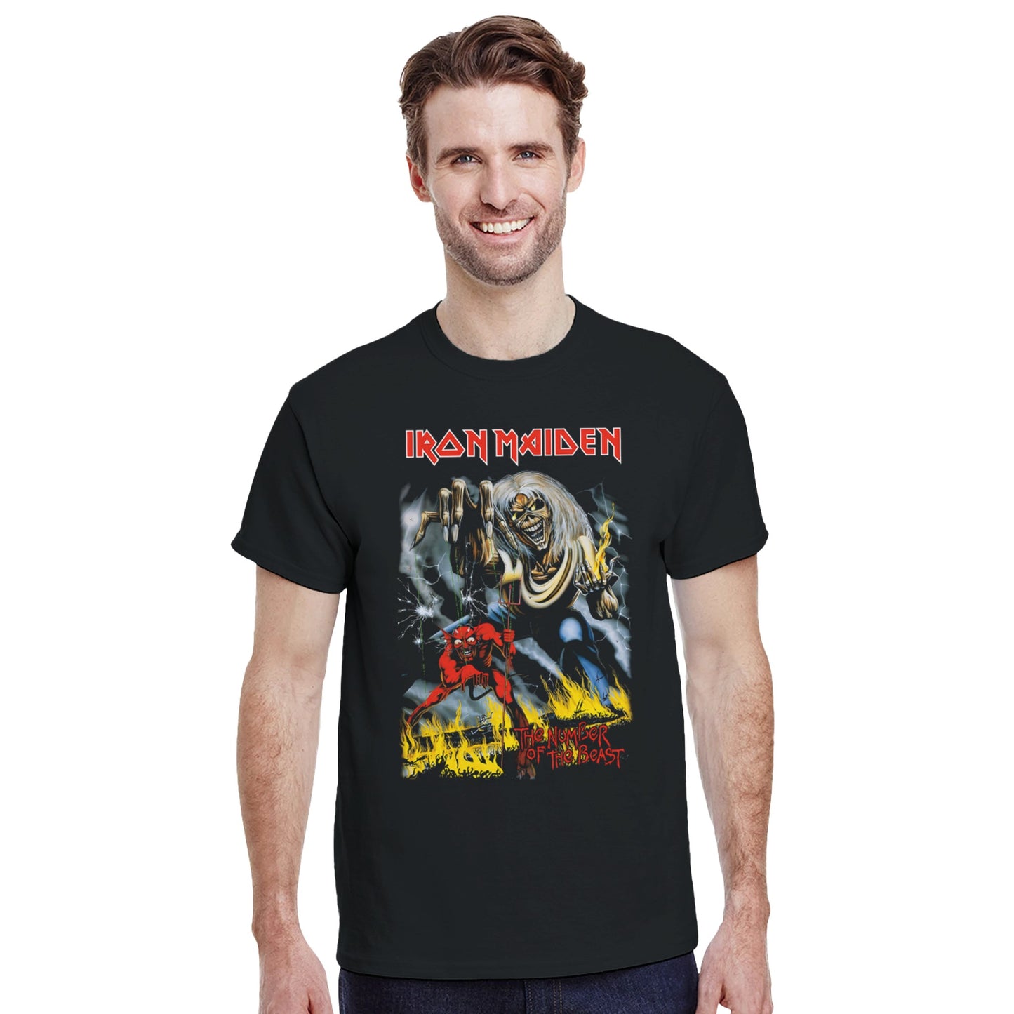 Iron Maiden Camiseta Heavy Metal Number of the Beast Unisex Premium