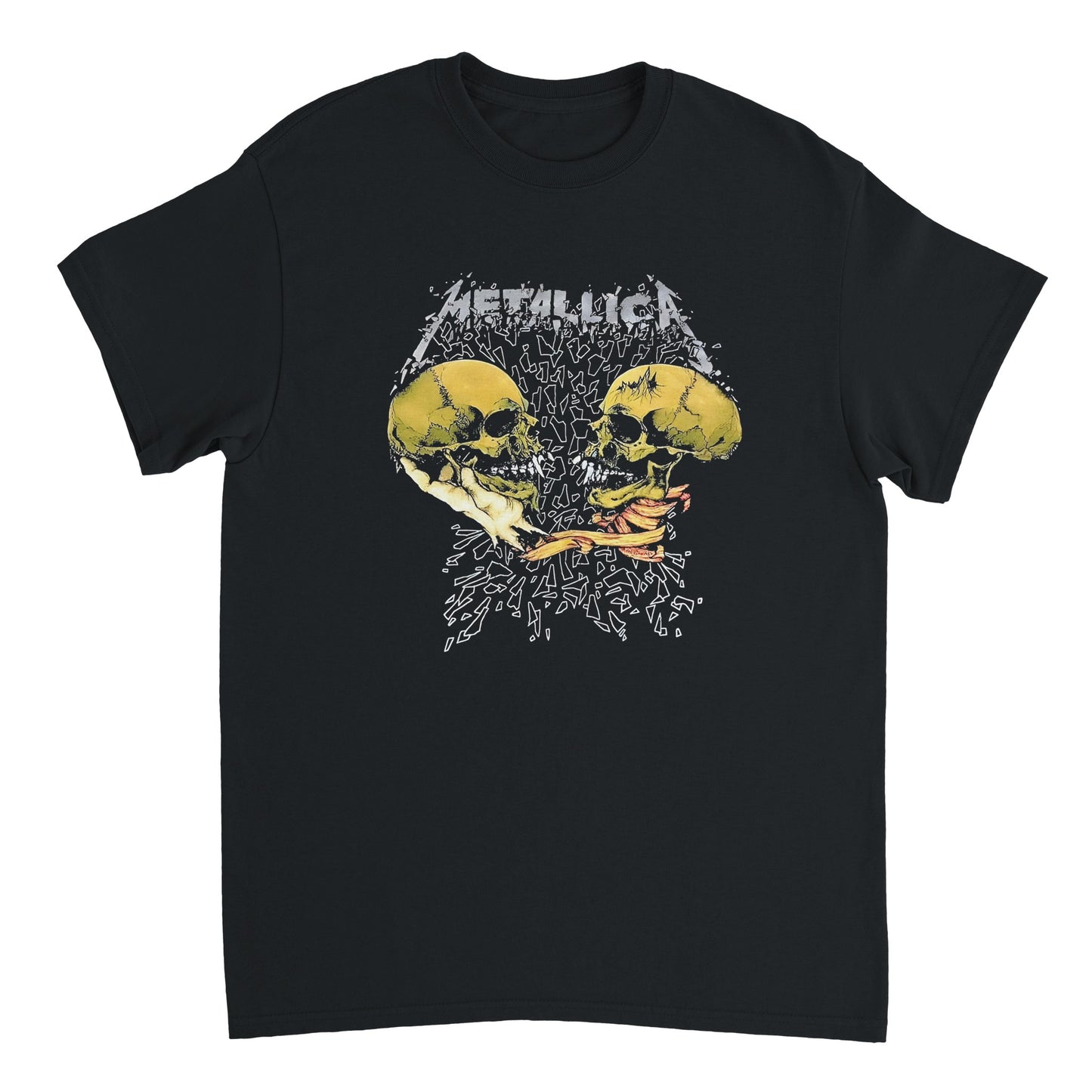 Metallica Camiseta Black Album Thrash Metal Unisex Premium