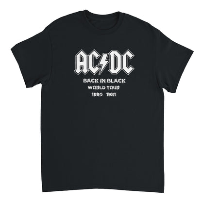 AC/DC Camiseta Hard Rock Back in Black Unisex Premium