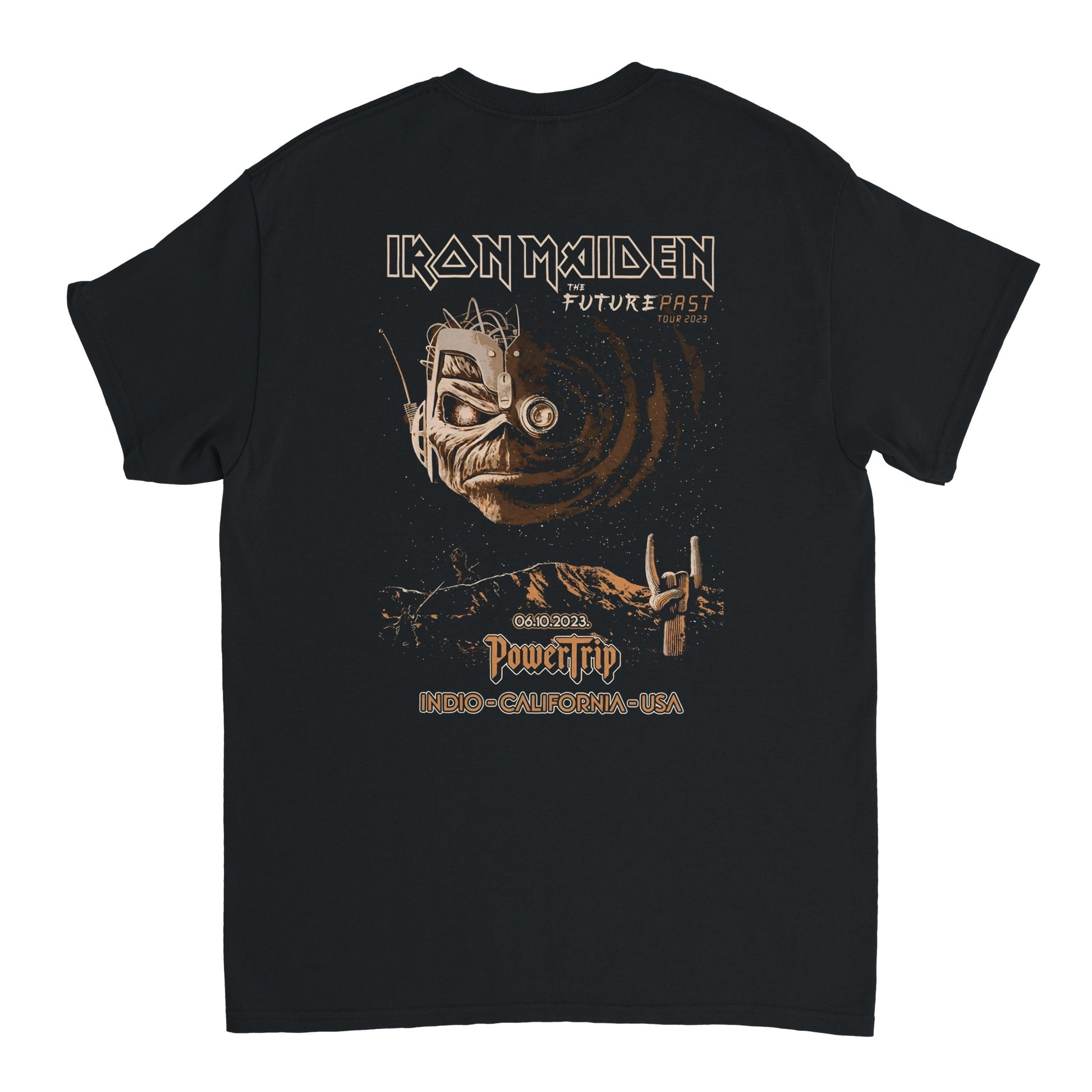 Iron Maiden Camiseta Heavy Metal Power Trip Future Past Tour Unisex Premium