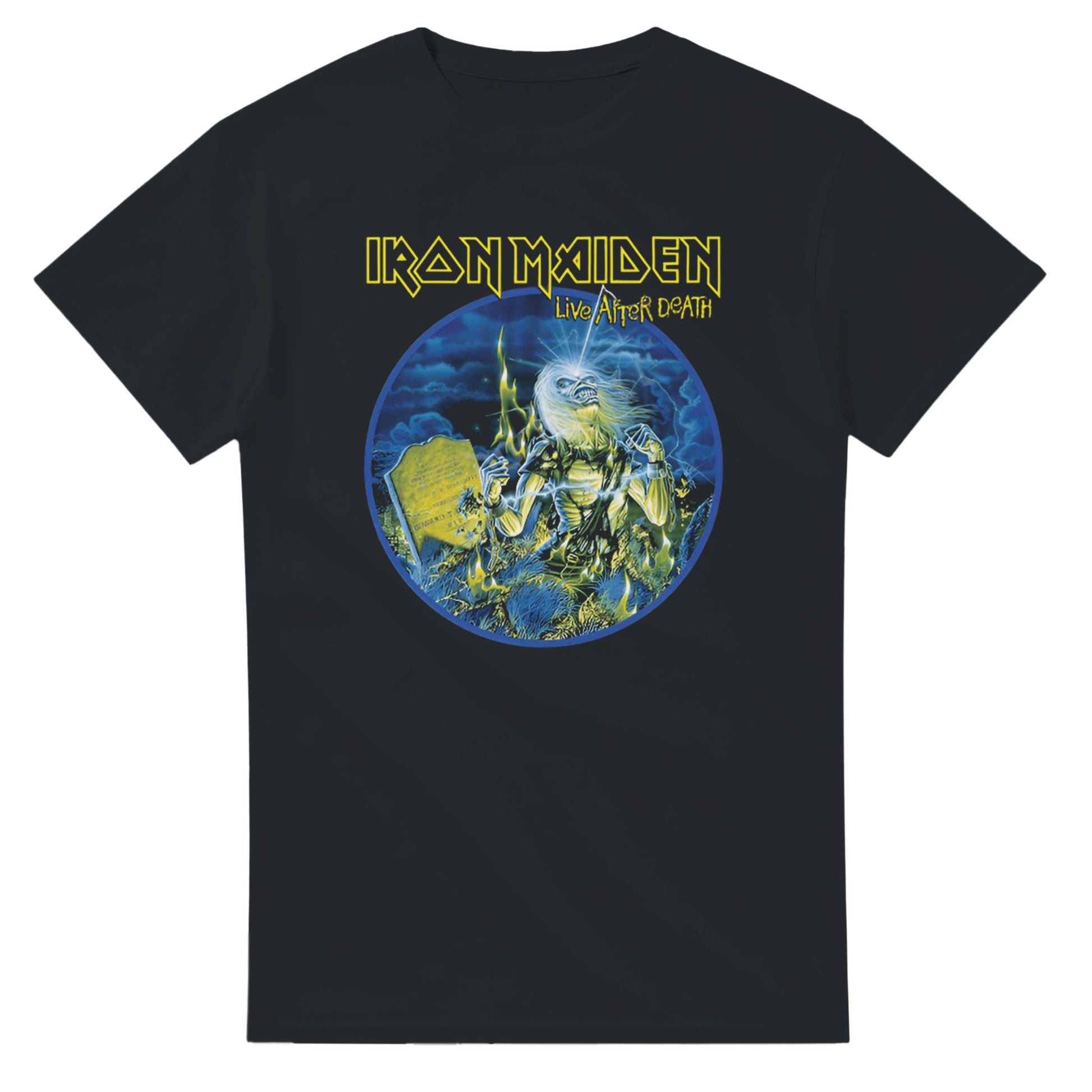 Iron Maiden Camiseta Heavy Metal Live After Death Unisex Premium