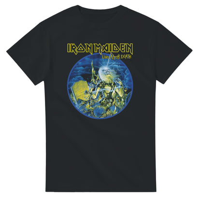 Iron Maiden Camiseta Heavy Metal Live After Death Unisex Premium