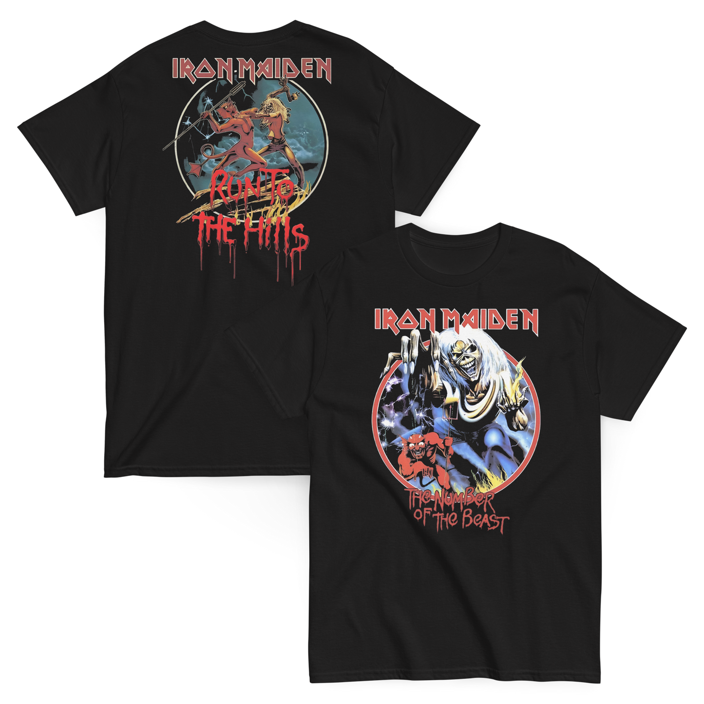 Iron Maiden Camiseta Heavy Metal Number of the Beast Eddie Unisex Premium