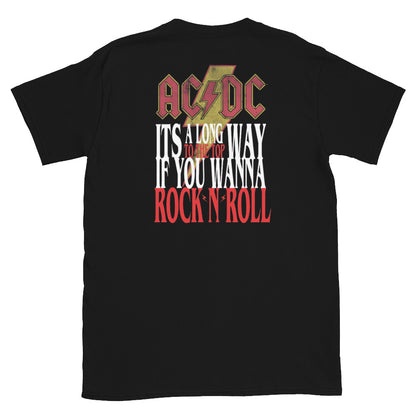 AC/DC Camiseta Hard Rock Long Way To The Top Unisex Clásica