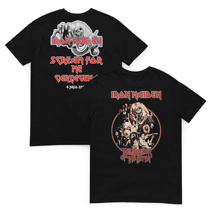 Iron Maiden Camiseta Heavy Metal Number of the Beast Cartagena Unisex Clásica