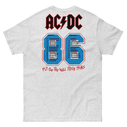 AC/DC Camiseta Hard Rock Fly on the Wall 1985 Unisex Clásica