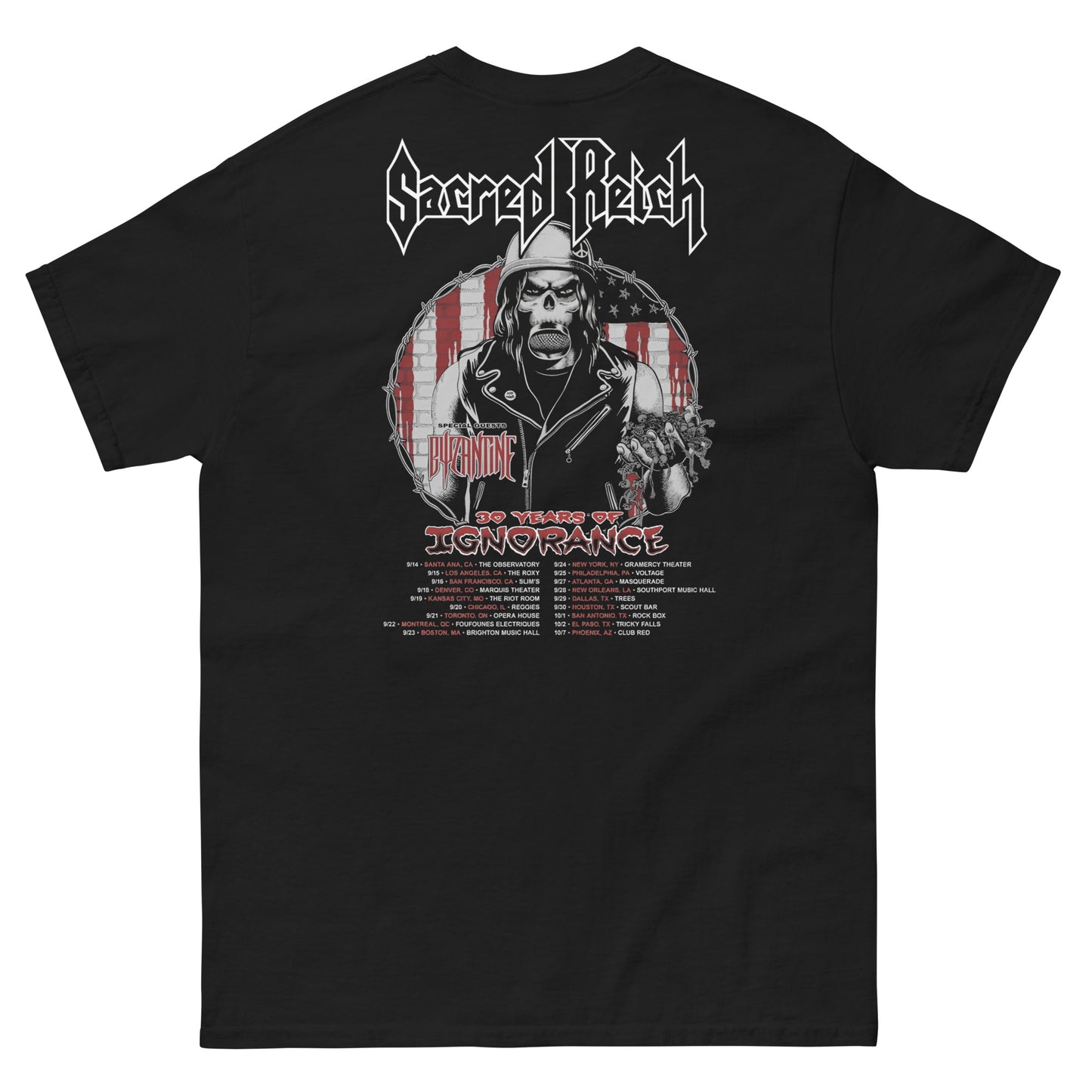 Sacred reich Camiseta Thrash Metal Unisex Clásica