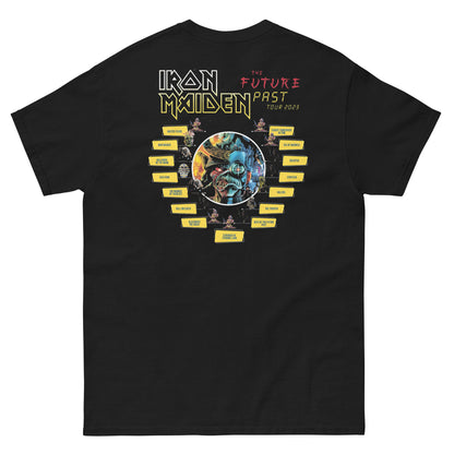 Iron Maiden Camiseta Heavy Metal Future Past Tour Unisex Clásica