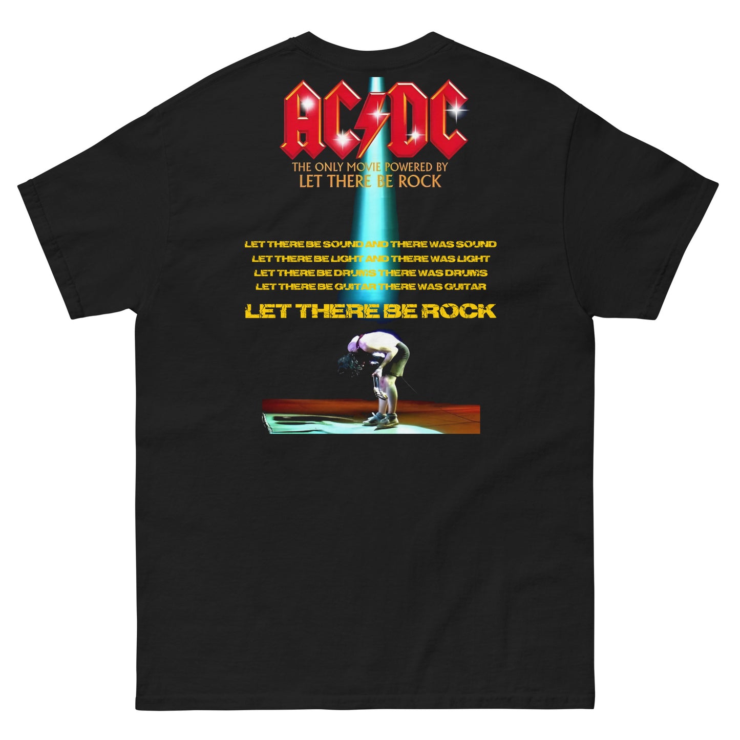 AC/DC Camiseta Hard Rock Let There Be Rock 1977 Unisex Clásica