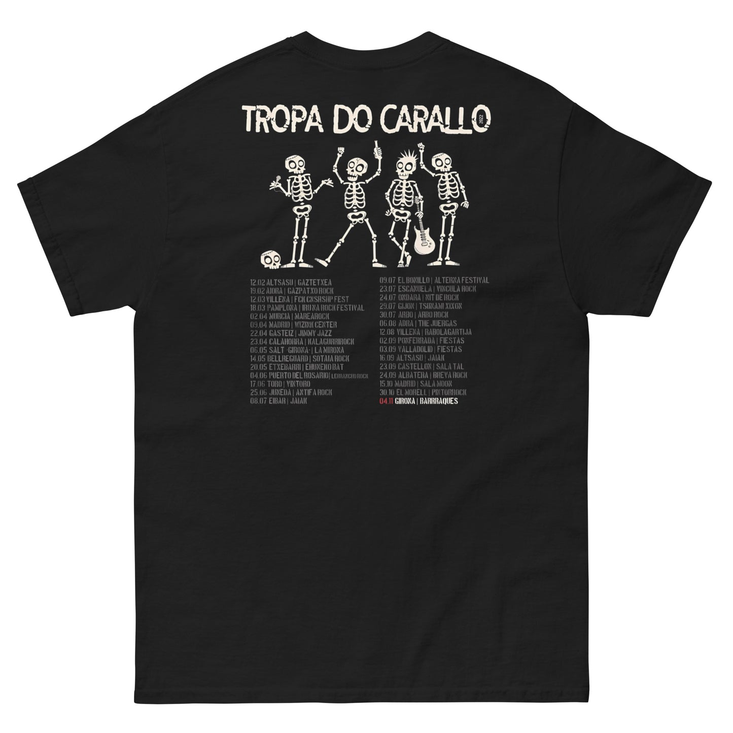 Tropa do Carallo Camiseta Punk Rock Unisex Premium