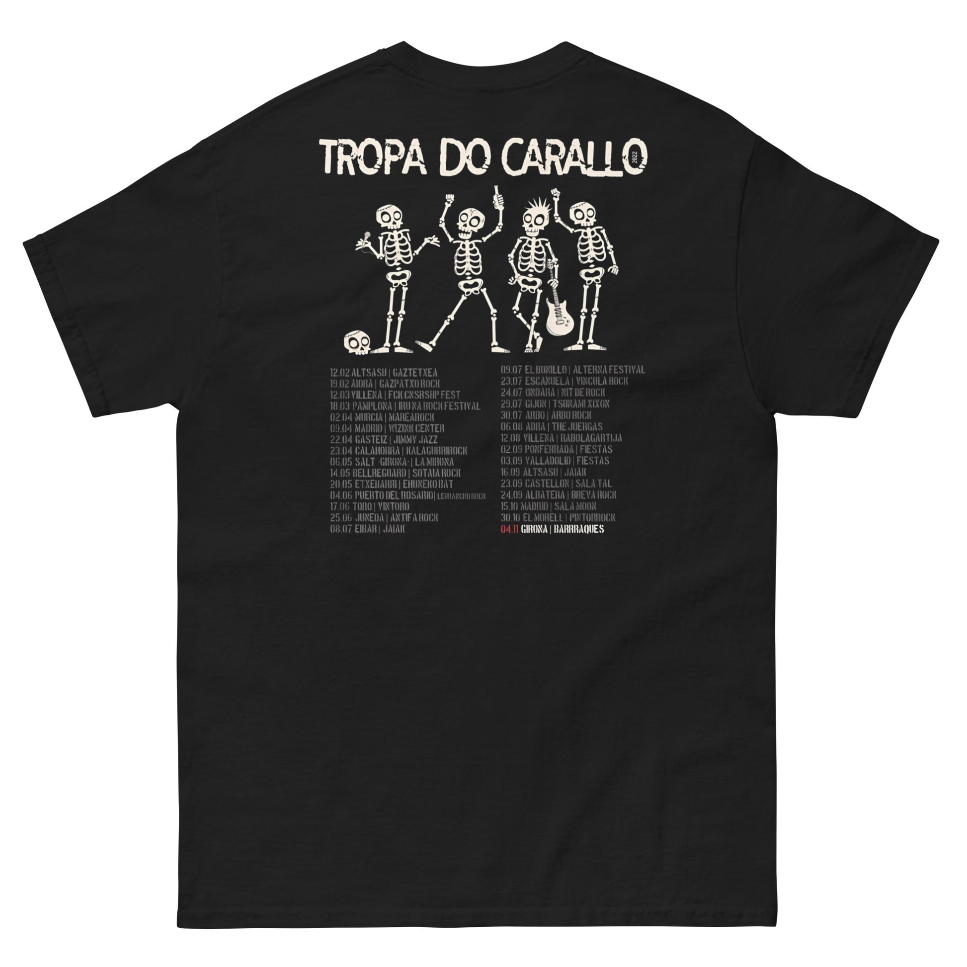 Tropa do Carallo Camiseta Punk Rock Unisex Clásica