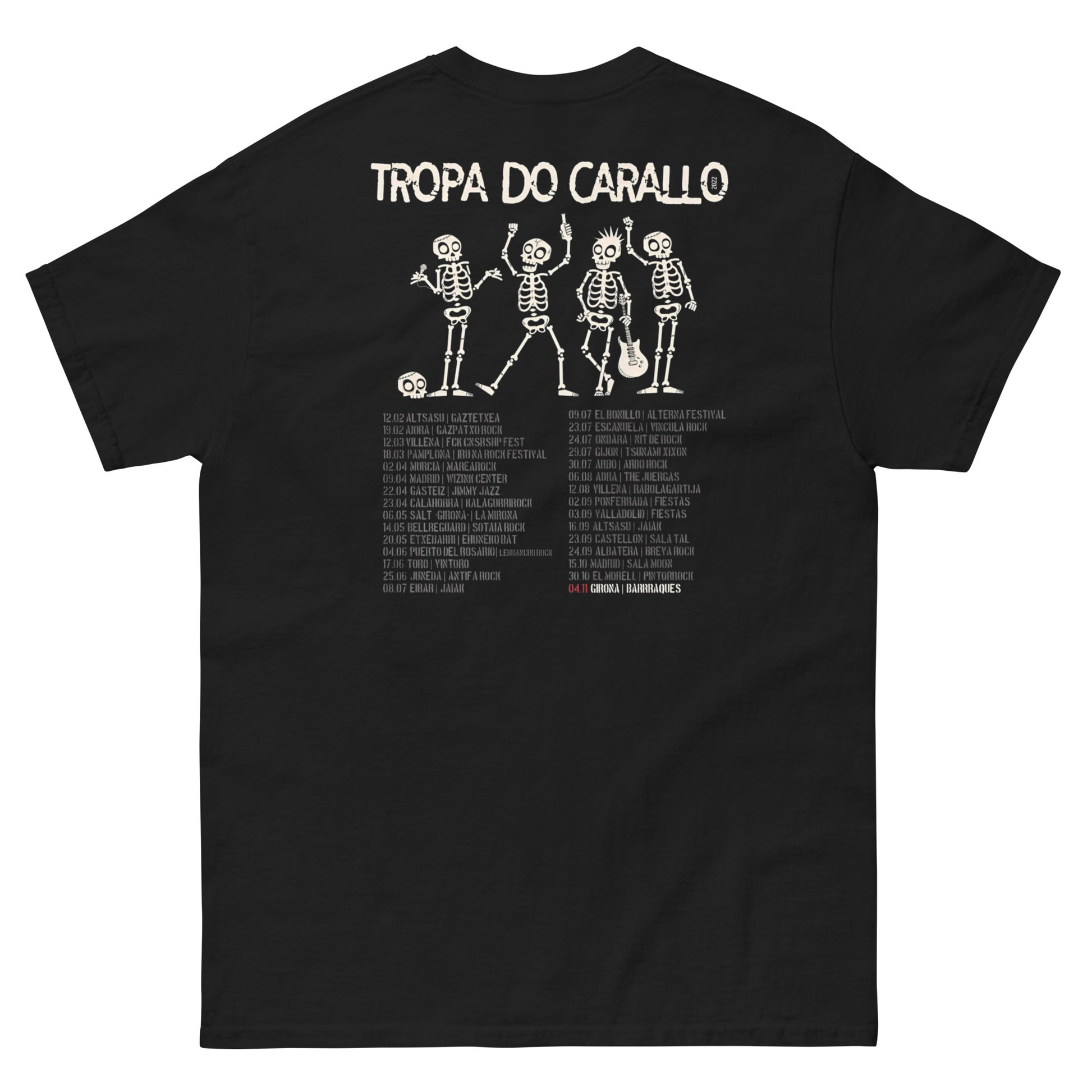 Tropa do Carallo Camiseta Punk Rock Salvatierra Unisex Premium