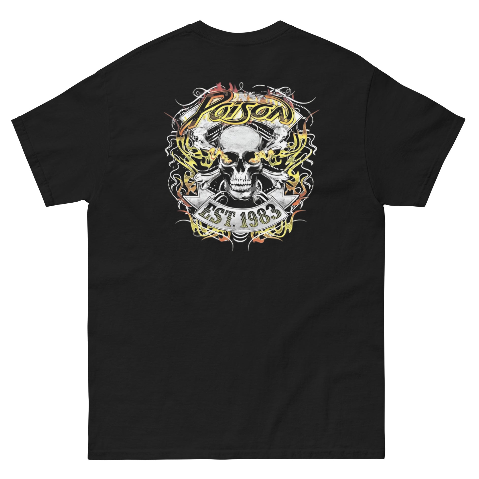 Poison Camiseta Glam Metal Harrisburg Unisex Clásica