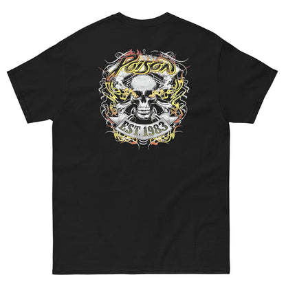Poison Camiseta Glam Metal Harrisburg Unisex Clásica