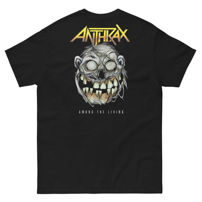 Anthrax Camiseta Thrash Metal Among the Living Nueva York Unisex Clásica