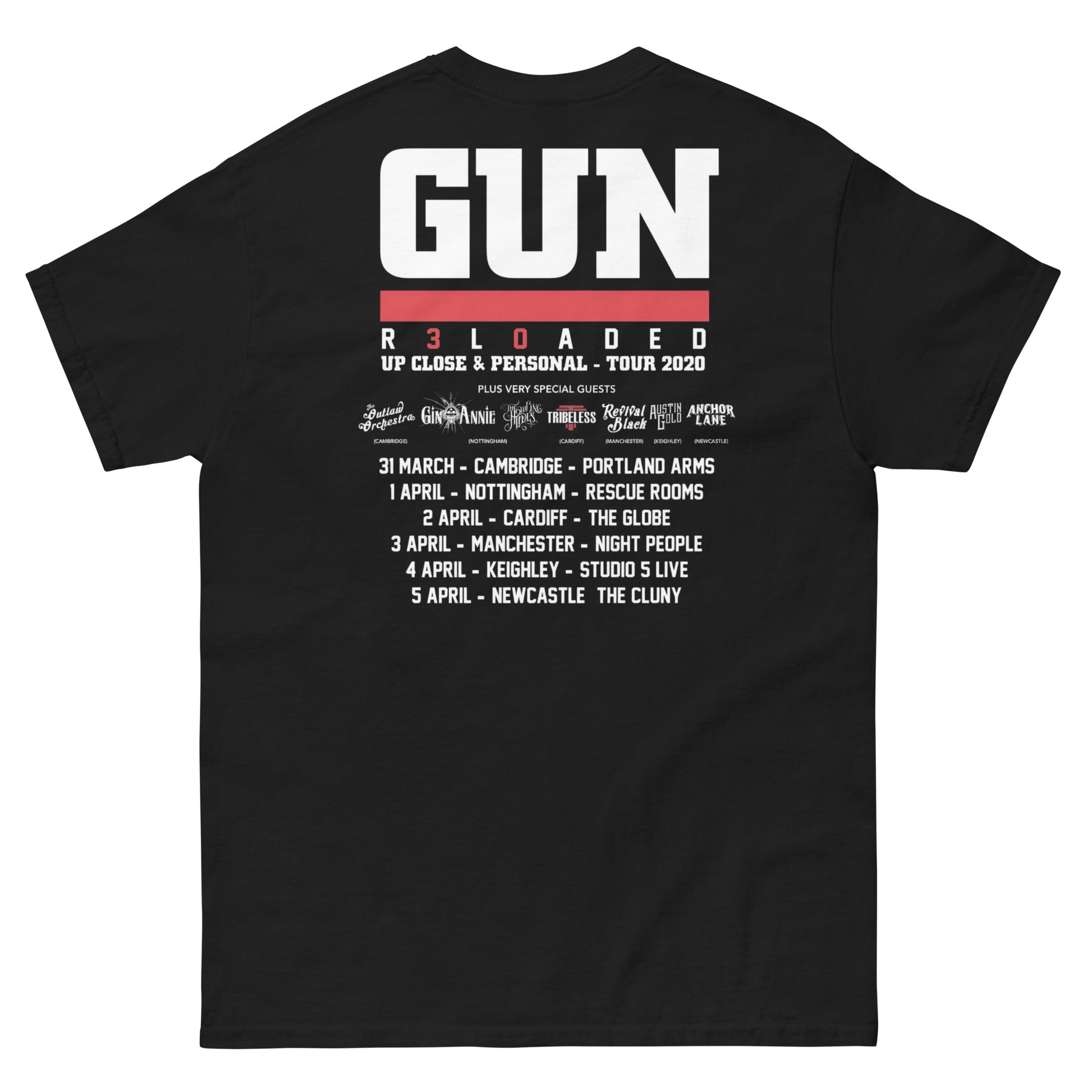 Gun Camiseta Hard Rock Glasgow Unisex Clásica