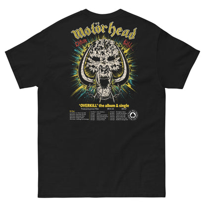 Motorhead Camiseta Heavy Metal Overkill Tour Unisex Clásica