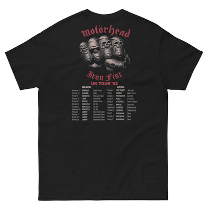Motorhead Camiseta Heavy Metal Iron Fist Retro Unisex Clásica