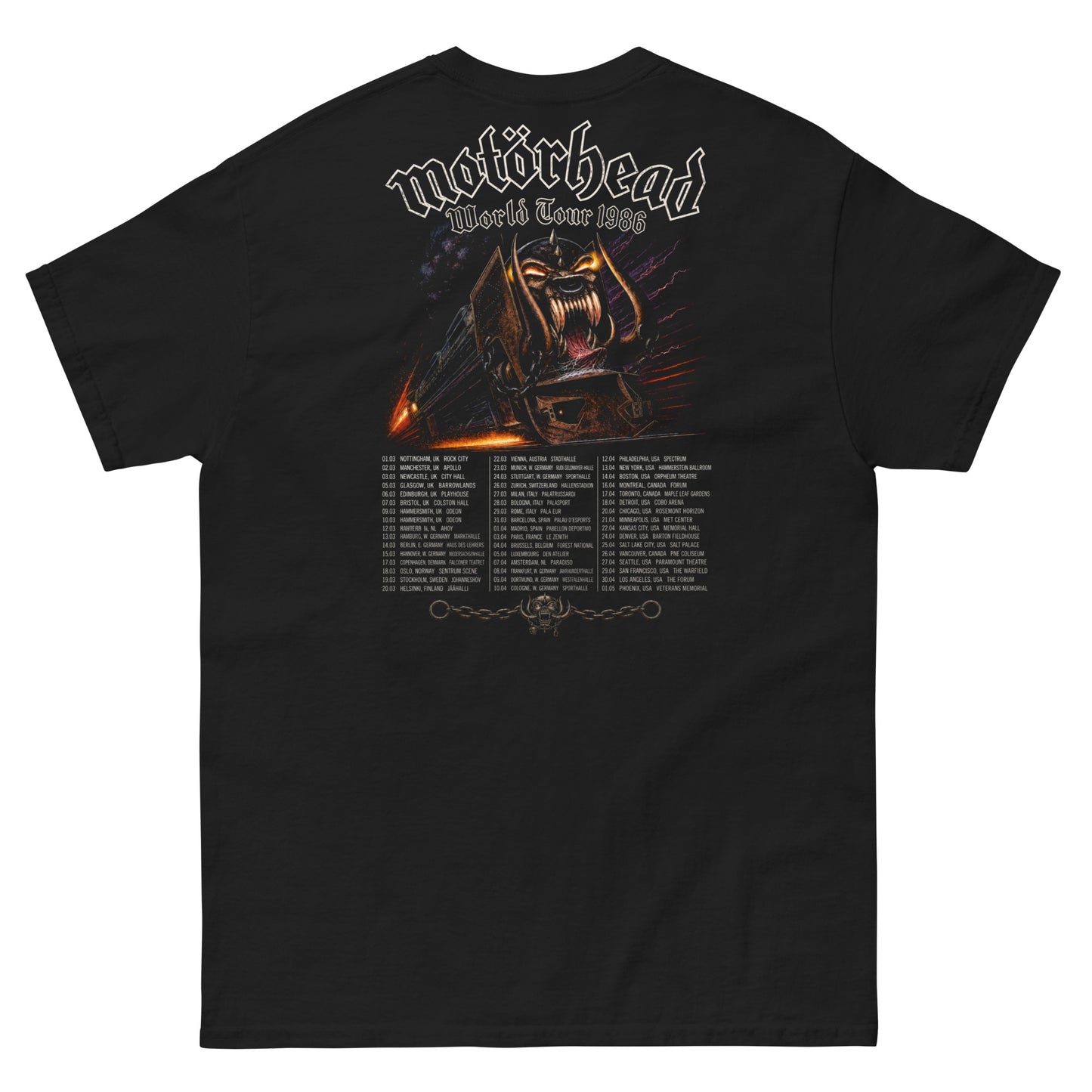 Motorhead Camiseta Heavy Metal Orgasmatron Unisex Clásica