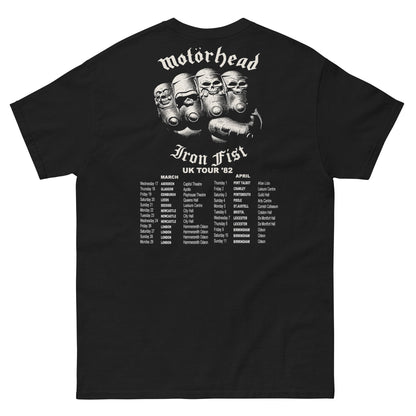 Motorhead Camiseta Heavy Metal Iron Fist Tour Unisex Clásica