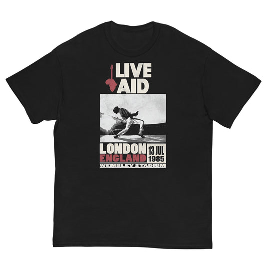 Queen - Camiseta Live Aid Legendaria Unisex Clásica