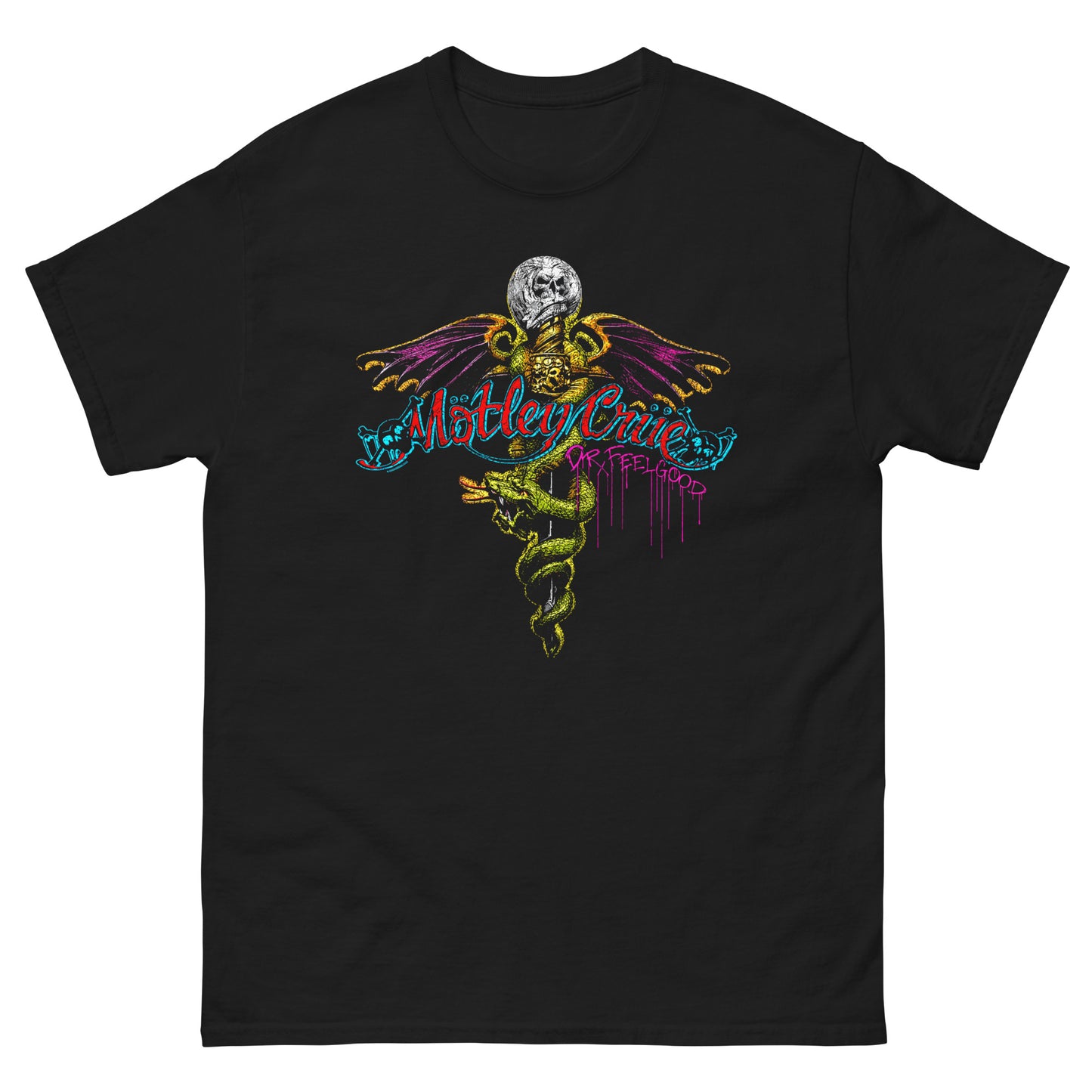 Mötley Crüe Camiseta Glam Metal Rattlesnake Shake Unisex Premium