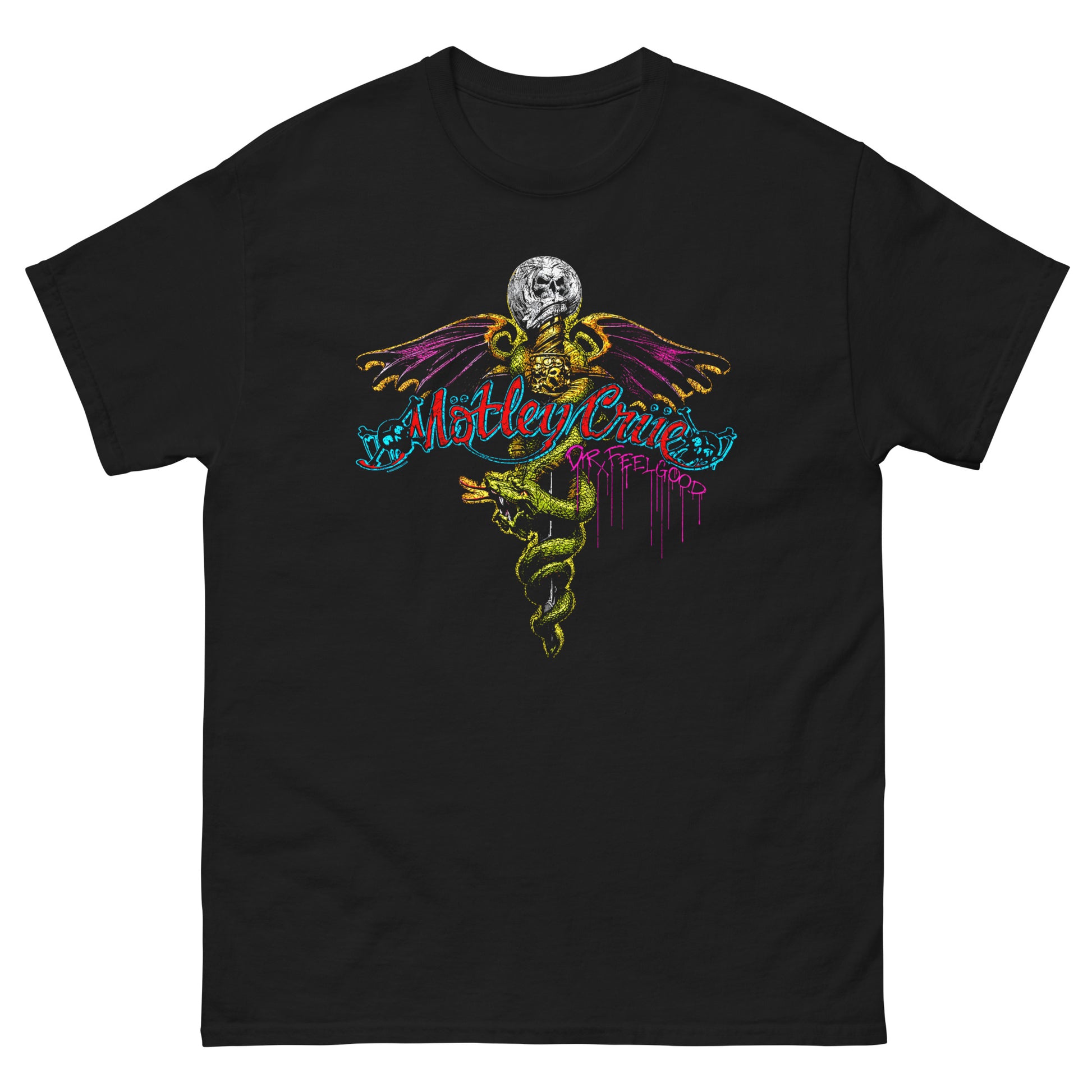 Mötley Crüe Camiseta Glam Metal Rattlesnake Shake Unisex Premium