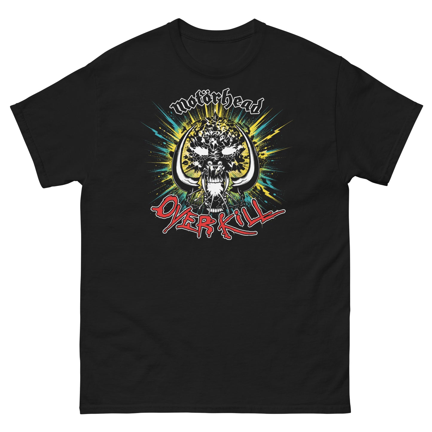 Motorhead Camiseta Heavy Metal Overkill Tour Unisex Clásica